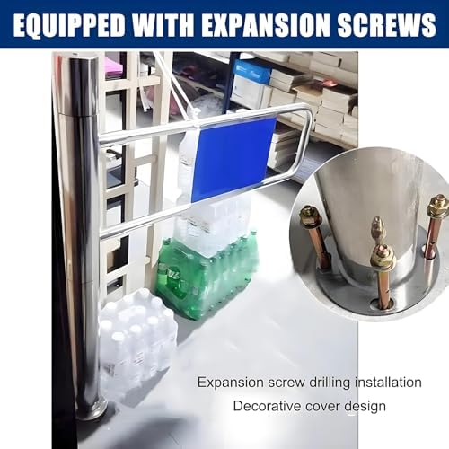 Automatic Closing Safety Swing Gate - Durable Spring-Loaded One-Way Door for Child Safety, Pet Barrier, Supermarkets, Malls, Playgrounds - Easy Installation, Indoor/Outdoor Use