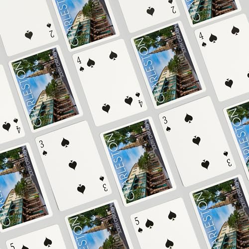Juego de póker Charleston South Carolina 52 cartas miniatura 4