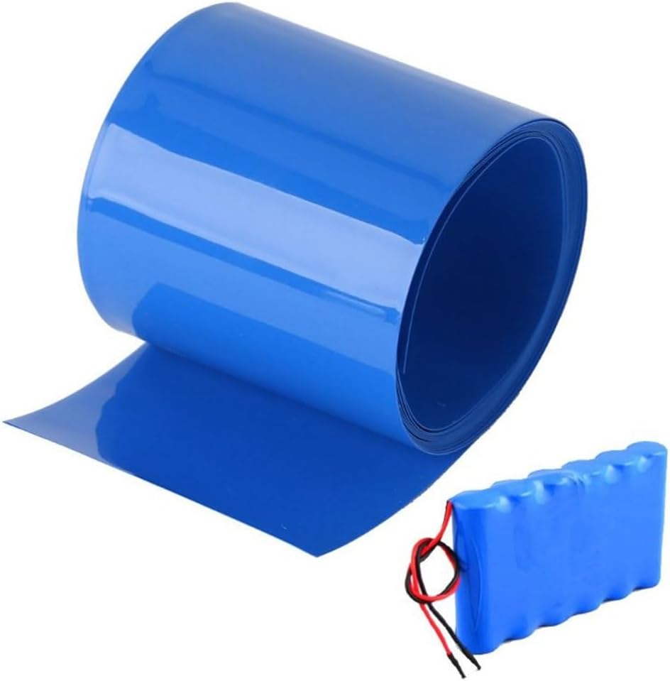 Lithium Battery Heat Shrink Tube Li-ion Wrap Skin 14500 18650 26650 PVC Shrinkable Tubing Film Tape Sleeves Electrical Insulatio(200mm-25mm)