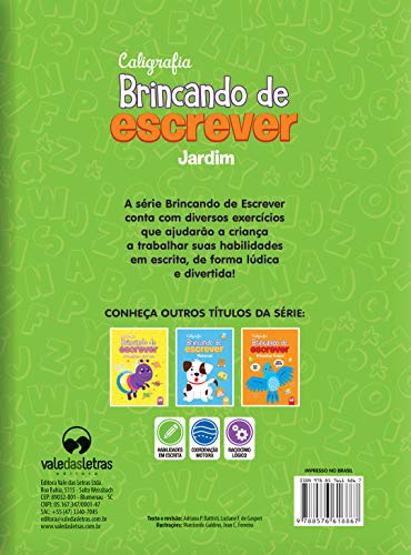 BRINCANDO DE ESCREVER - JARDIM: CALIGRAFIA