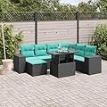 YuuSsea Patio Furniture Set with Table, Chairs - Rattan Wicker Conversation Set for Outside, Balcony, Garden, Porch - 8 Piece