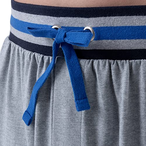 IZOD Men's Short Sleeve Sueded Colorblock Tee and Jogger Pant Sleep Set4