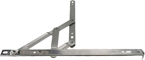 Vista 4 de Bisagras para ventana abatible, bisagras de fricción de acero inoxidable de 12 pulgadas, 2 piezas