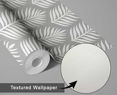 Papier peint vinyle autocollant imperméable pour rénover sans colle un mur texturé gris