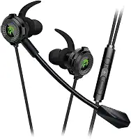 ELG, EPZHBK, Earphone Gamer Zahhak com Microfone Removível, Botão Multifunção para Smartphone, Acompanha Luva de Dedos e Case de Transporte, Preto