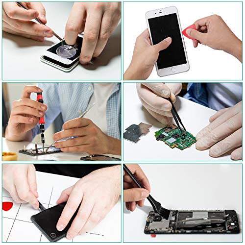 ORIA Precision Screwdriver Set (New Version) 142 in 1 with 120 Bits Mini Torx Screwdriver Set Magnetic Repair Tool Kit Include for Electronic iPhone Computer MacBook Jewelers Watch Game Console Red