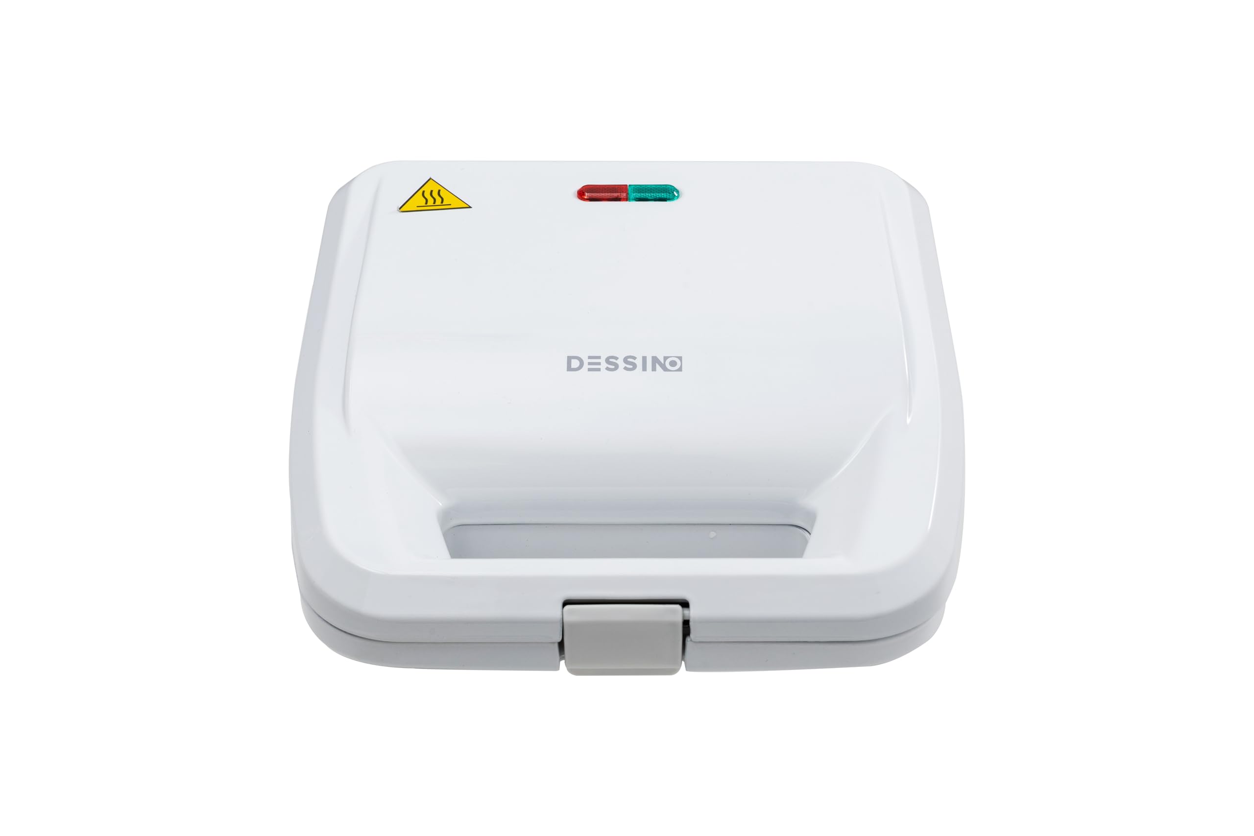 Appareil à sandwich 2 en 1, 2 jeux de plaques amovibles antiadhésives et interchangeables pour toasts, panini, sandwichs, nettoyage facile, poignée toucher froid, 750 W, blanc