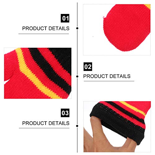 ABOOFAN 3 Pares de Luvas de Tricô de Bebê de Inverno Luvas Extensíveis de Dedo Completo Resistentes