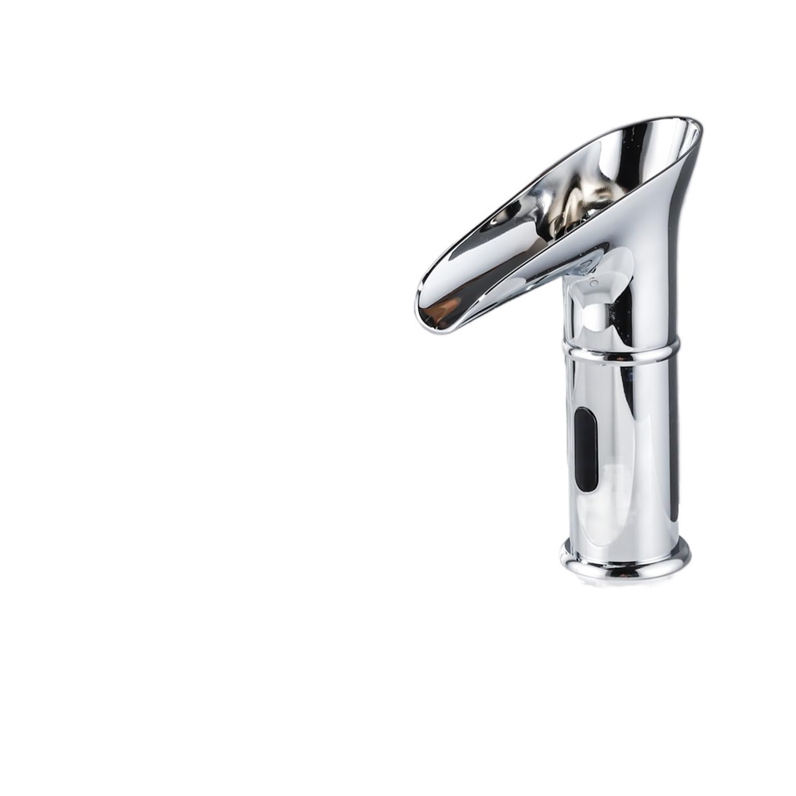 Robinet de salle de bain chrome avec indicateur thermique LED intégré