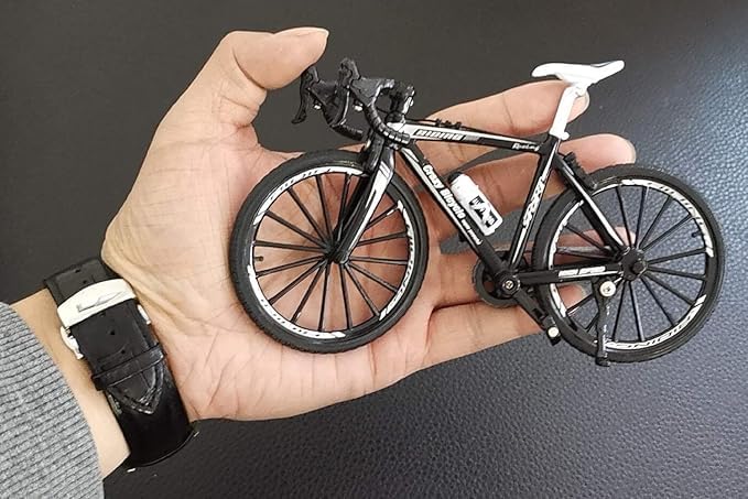 Royaldeals Alloy Mini Finger Mountain Bikes Ornament Racing Mini Bicycle Toy Dirt Vehicles Model Decoration Crafts for Home 3