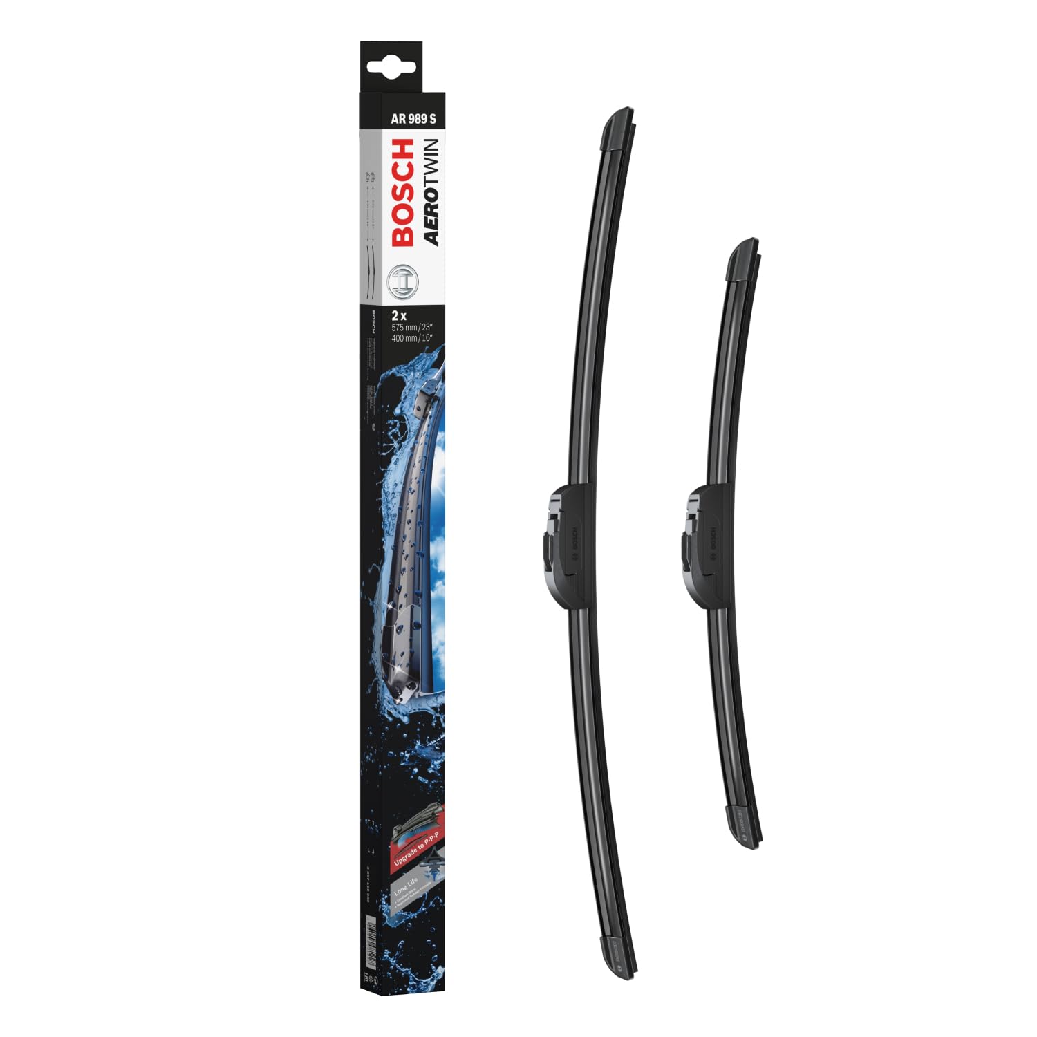 Bosch Automotive Tergicristalli Aerotwin Ar989S, Lunghezza 575Mm/400Mm, 1 Set Per Parabrezza Anteriore