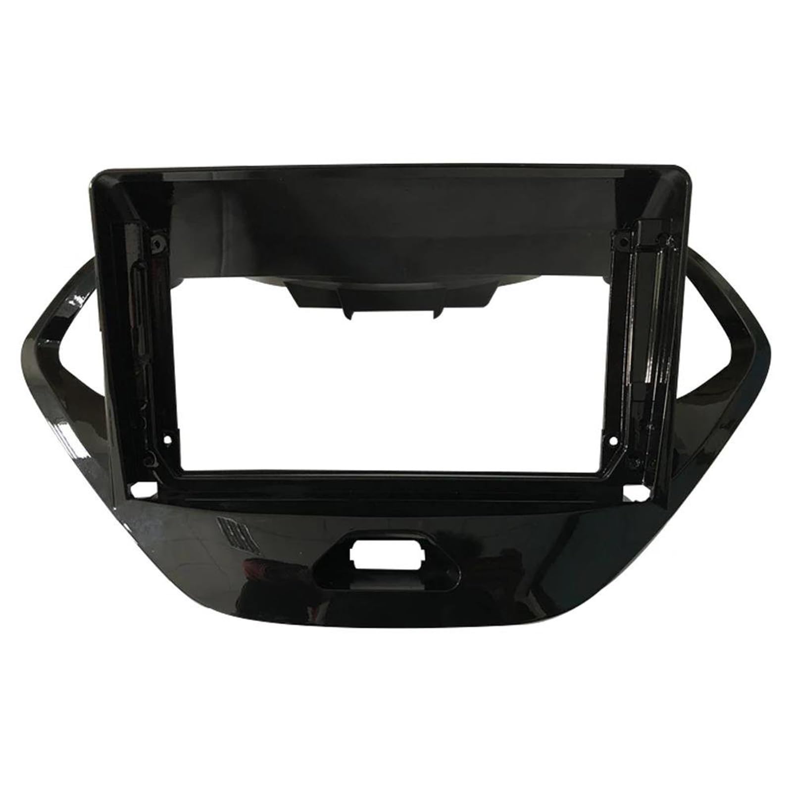 for Ford for FIGO for Aspire 2019 9 INCH Car Audio Frame GPS Navigation Fascia Panel Auto Parts(Frame-Silver)