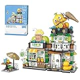 Loz Silan Mini Building Blocks Japanese Street View Lemon Tea Shop Toy, MOC Construction Creative Japan Architecture Model, 796 PCS Simulation Mini Bricks for Boy Girl