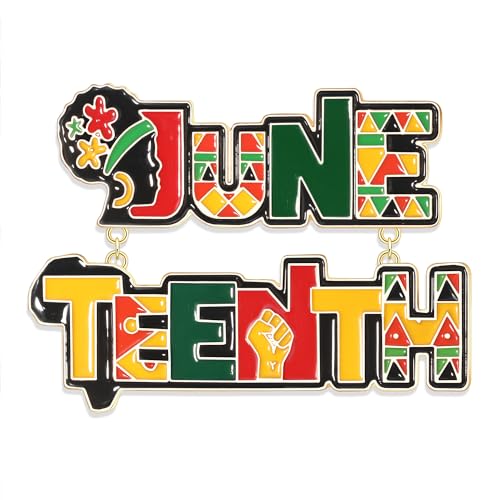 African Brooch Pins Juneteenth Pins for Black Women Black History 1865 Buttons Lapel Pins for Backpacks Shirt Jacket Hat Statement Ethnic Protest Resistance Brooch Juneteenth Celebrate Jewelry