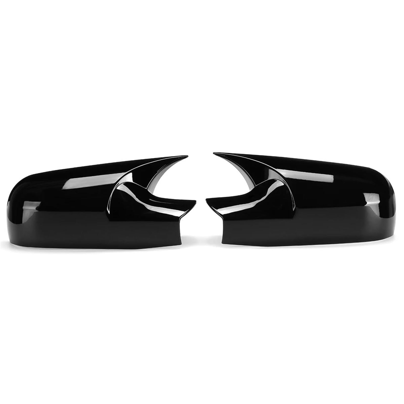 for Renault for Megane 2 MK2 2002-2009 Car Rearview Side Mirror Cover Wing Cap Sticker(Gloss Black)