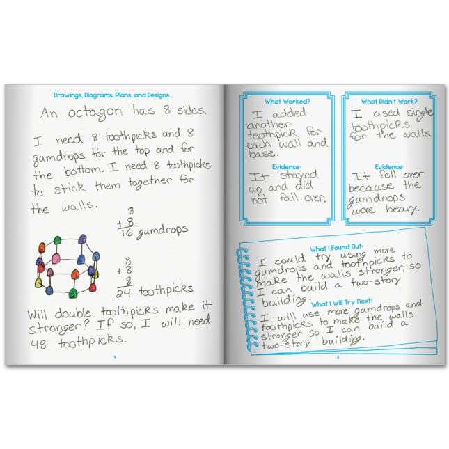 Carnet de notes STEM cahier d'expériences sciences CE1 CE2 - 5