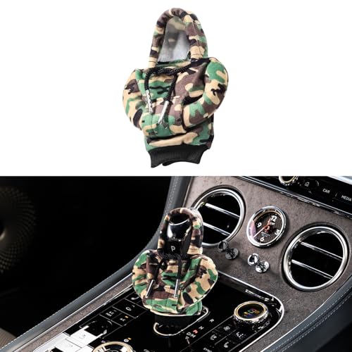 Kutyun Gear Shift Hoodie, Upgraded Universal Hoodie Car Gear Shift Cover, Funny Shifter Hoodie, Car Interior Accessories Car Shifter Stick Protector Decoration for Most Car Gear Shift Levers