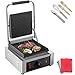 VEVOR Piastra Elettrica Barbecue Grill 1800W, Macchina per Cottura Piastra Singola, Piastre Grill Commerciale Elettrica per Panini Piadine Cibi Grigliati BBQ da Bar Ristorante Pizzeria Panificio