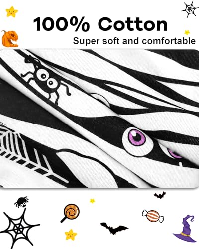 Image of DAUGHTER QUEEN Boys & Girls 100% Cotton Halloween & Christmas PJS 18M-12Y