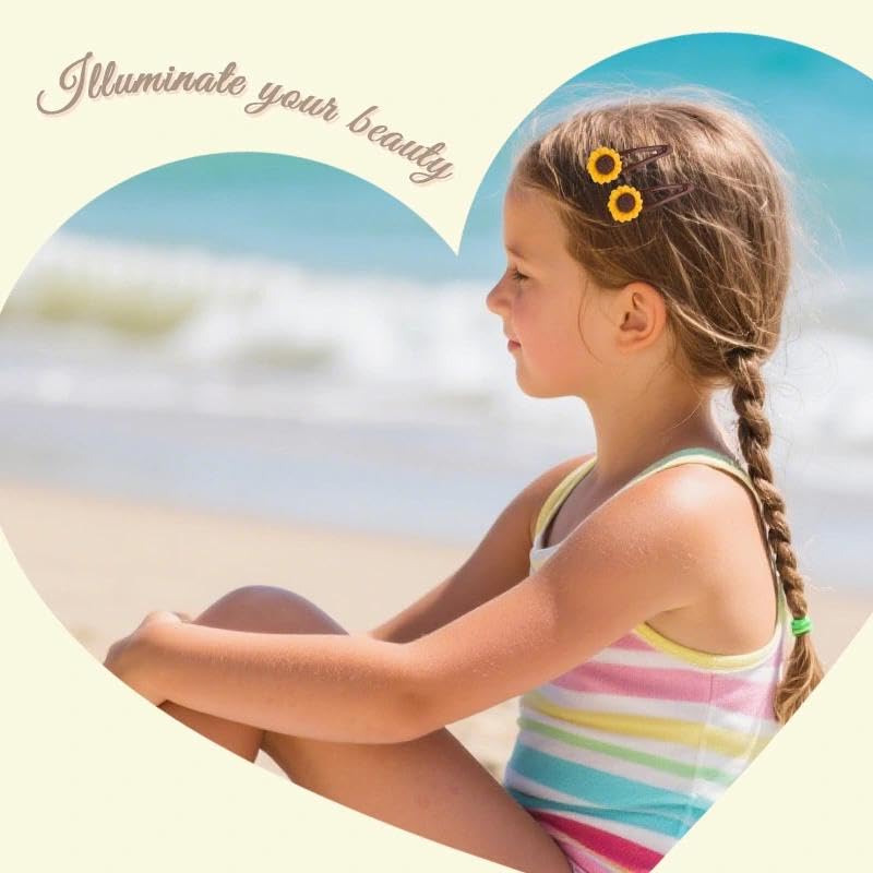 Pinzas para el cabello girasol 6 piezas para niñas miniatura 3