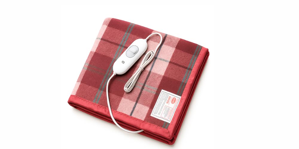 for Single Bed - 10 Years Warranty - Heating Bed Warmer with 4 Heat Settings - Shock Proof with Low Power Consumption- Size (150cms x 80cms) Multicolored, Wool