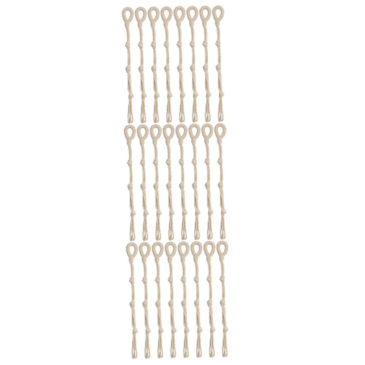 Toyvian 3 Ensembles Rallonge De Crochet Pour Plante Usine Jardinière Suspendue En Macramé Jardinière Suspendue D'extérieur Pendaison Pot Cintre Coton Beige 8 Pièces * 3