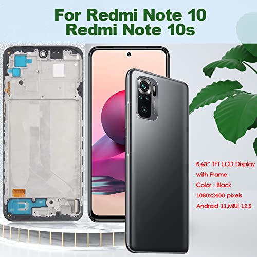 YHX-OU Nero Dispay with Frame per Xiaomi Redmi