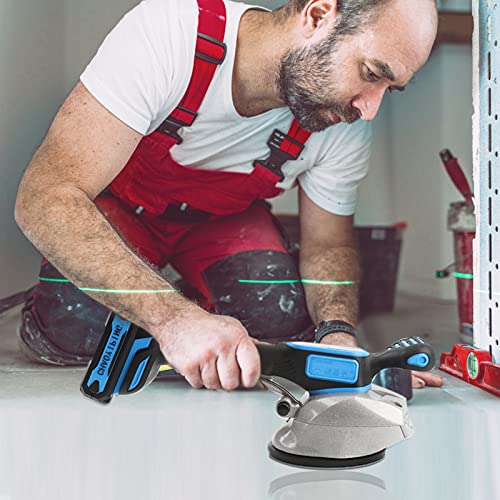 Tile Vibration Machine Installation Tool - Ysjwaer Tiling Suction Cup For Leveling Handheld Vibrator 6 Speeds 21V 12000Mah 18000R/Min #TOP3