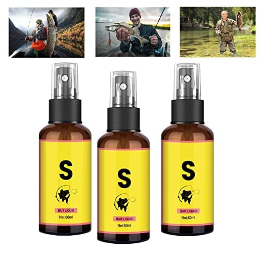 EPMANN 3Pcs Red Worm Scent Fish Attractants for Baits，Fish Bait Attractant Enhancer for Salt Water Water Trout,Cod,Carp Anglers Fishing Equipment Accessories