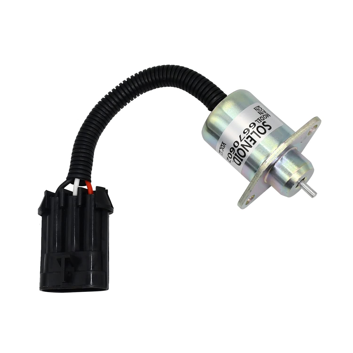None-branded Válvula Solenoide de Corte de Combustible 12V 463-553-S70-S100 6670602 para Cargador de Dirección Deslizante Bobca t 463 553 S70 S100 Pin Plano