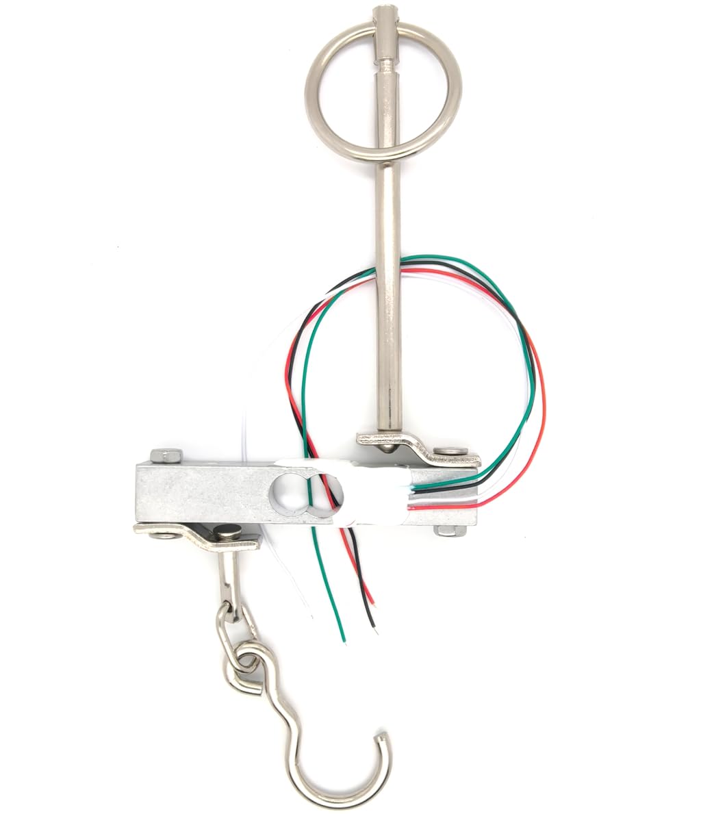 10Kg Straight Bar Load Cell with Hook – 4-Wire Strain Gauge Sensor