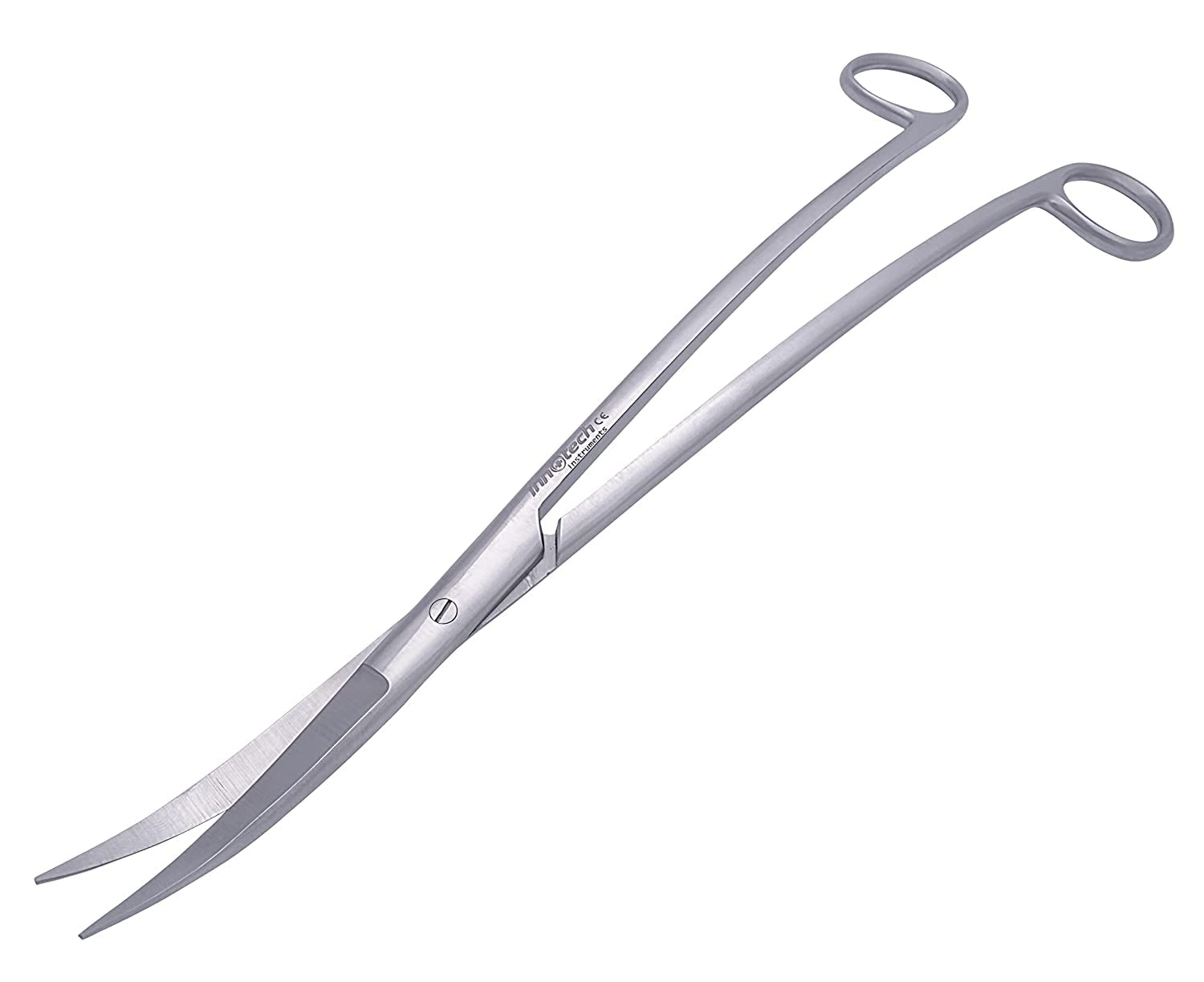 Innotech Ciseaux d'aquarium Ciseaux de nettoyage d'aquarium Ciseaux ondulés noirs ciseaux pour plantes aquatiques (30 cm, argent)