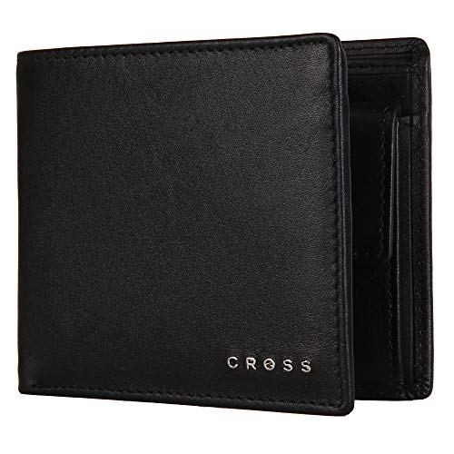 Cross Black Men's Wallet Stylish Genuine Leather Wallets for Men Latest Gents Purse with Money Coin and Card Holder Compartment (AC1458072_1-1) 3 51+pprKUz6L
