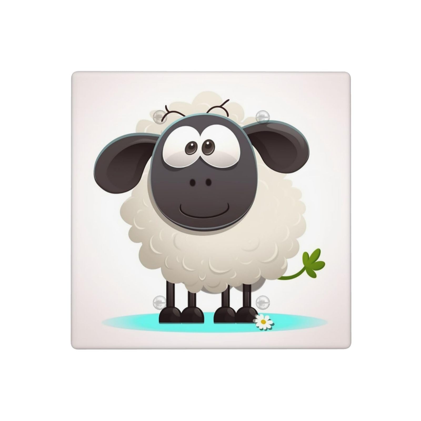 Decorator Wall Plate 2 Gang Light Switch Covers Sheep Wallplate Double Toggle Switch Plate Standard Size Electrical Outlet Covers Decorative Wall Switch Plate Cover
