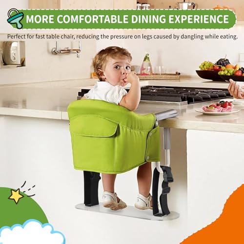 Image of Acrylic Baby Footrest Compatible with Inglesina Fast Table Chair，0.3inches Thick Sturdy Adjustable Foot Rest Fit for Hook On High Chairs for High Chair that Attaches to Table (Chairs Not Included)​​