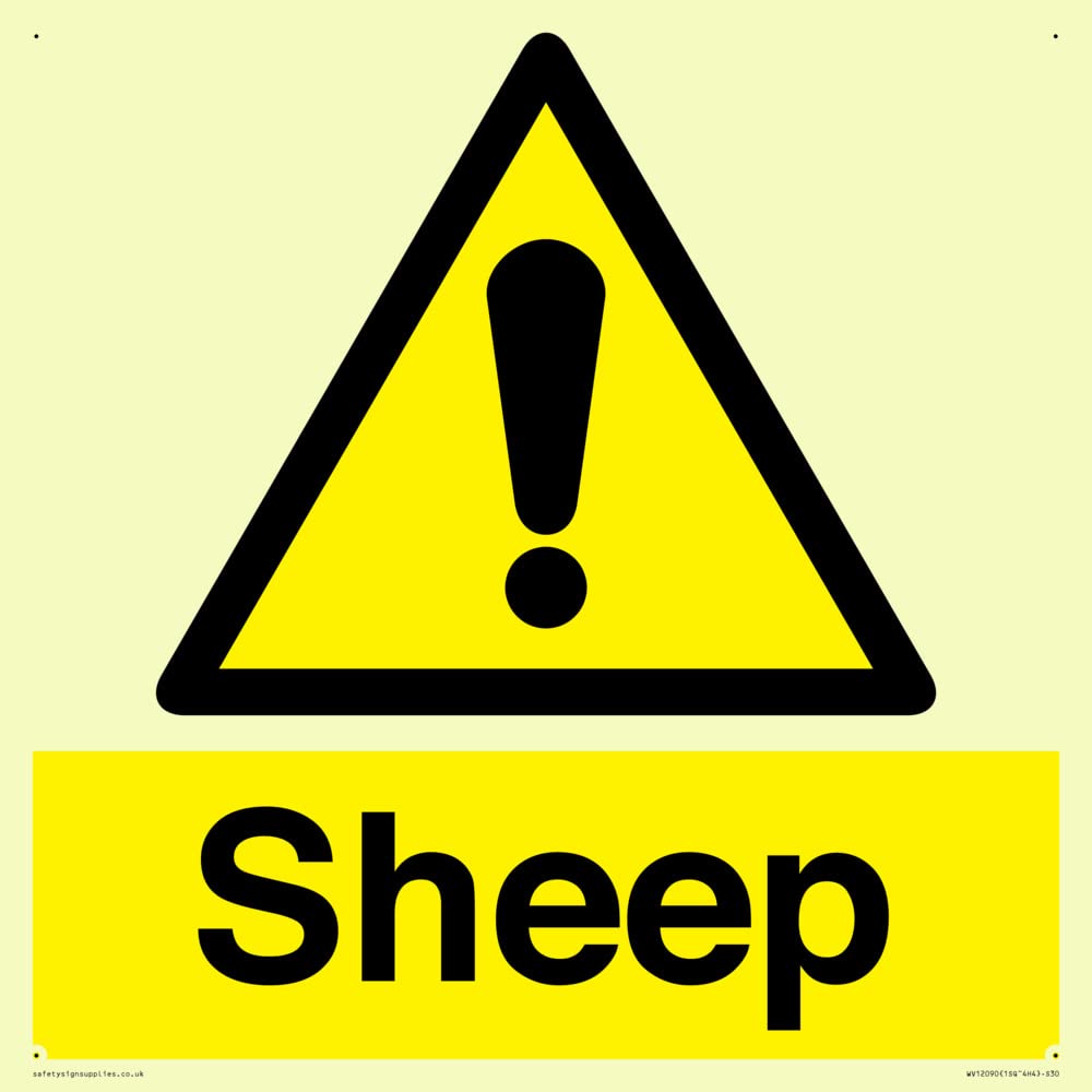 Sheep Sign - 300x300mm - S30
