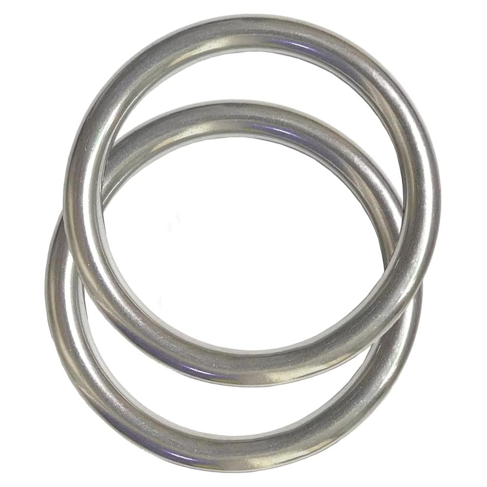 30Pcs 304 Stainless Steel Welded O Rings - 25mm ID X 3mm Thick For DIY, Dog Leashes, Belts & Crafts