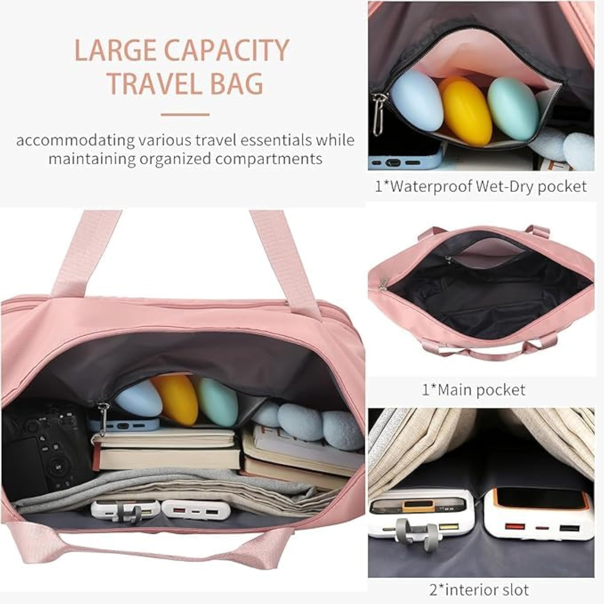 Expandable Rolling Duffel Trolley Bag for Travel