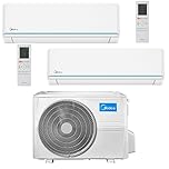 Climatiseur Midea Dual Split Inverter série EVOLUTION 9+12 avec M2OG-14HFN8-Q R-32 Wi-Fi READY A++A+