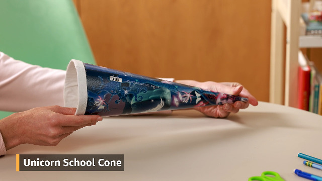 Goldbuch Sacchetto Per Scuola Unicorno 35 Cm - Cartone Laccato Multicolore - Confezione Regalo Per Il Primo Giorno Di Scuola