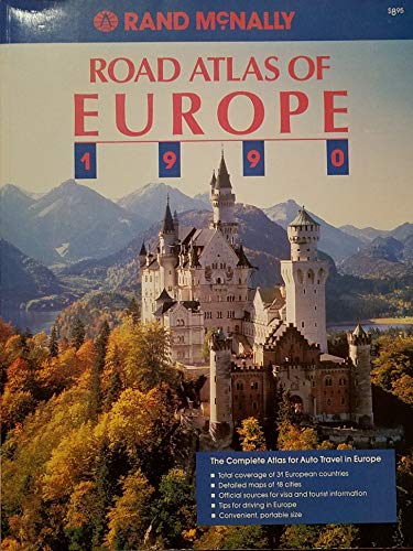 Rand McNally Road Atlas of Europe 1990 0528800302 Book Cover