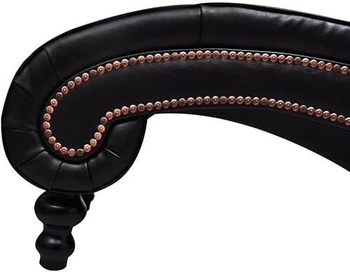 Miniatura 5 de CHARMMA Chaise Longue - Piel sintética marrón, 45.7 lbs