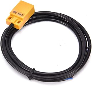 TopHomer 2 Pcs Inductive Proximity Sensor Switch DC 6-36V DC 3-Wire NPN NO Square Proximity Switch for Testing Parts Size Speed Frequency