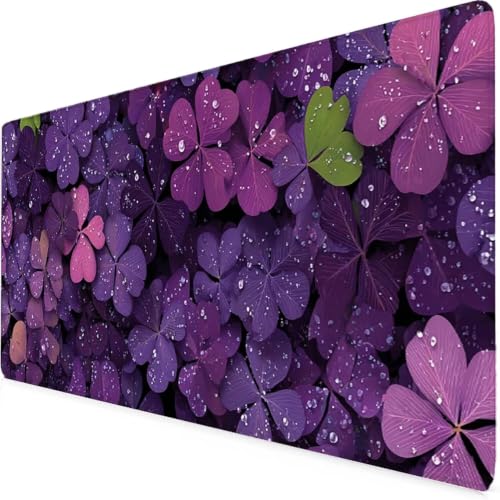 Tapis de souris fleur XXL violet pour le confort du télétravail