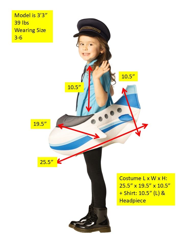 Disfraz de Avión para Niños Talla 3-6 miniatura 6