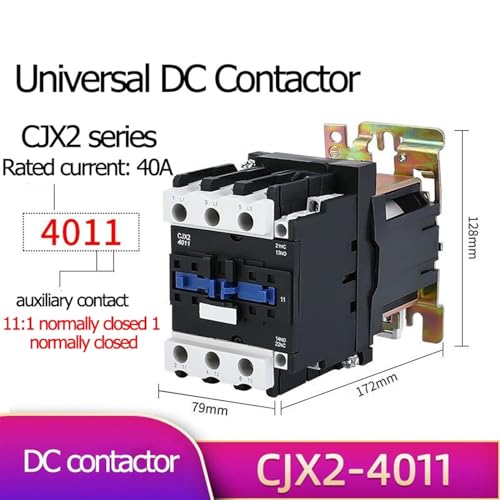 Contacteur CC CJX2 4011Z DC24V 40A pour commande de circuit électrique industriel