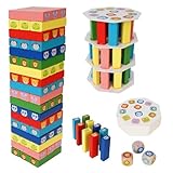 Torre oscillante in legno, giocattolo in legno a partire dai 3 anni, giocattolo educativo a partire dai 3 anni, giochi di abilità dai 4 anni, bambini e ragazze