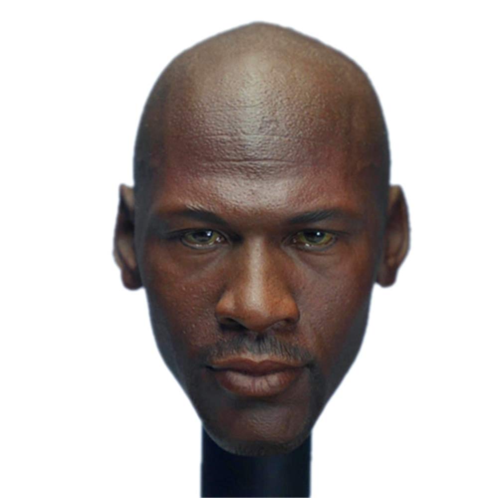 HiPlay 1/6 Scale African American Male Figure Head Sculpt Series, Handsome Men Tough Guy , Doll Head for 12" Action Figure Phicen, TBLeague, HT HS001(B)