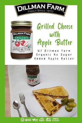Dillman Farm Organic No Sugar Added Apple Butter Keto Friendly 13Oz (Pack Of 6) #TOP4