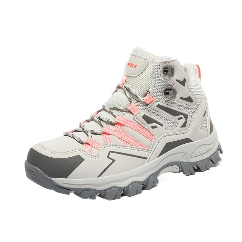 Hhhchpm Women's Hiking Shoes, Outdoor Hiking Boots, Breathable Mesh Lining, TPR Outsole, EVA Insole (Pink,9)